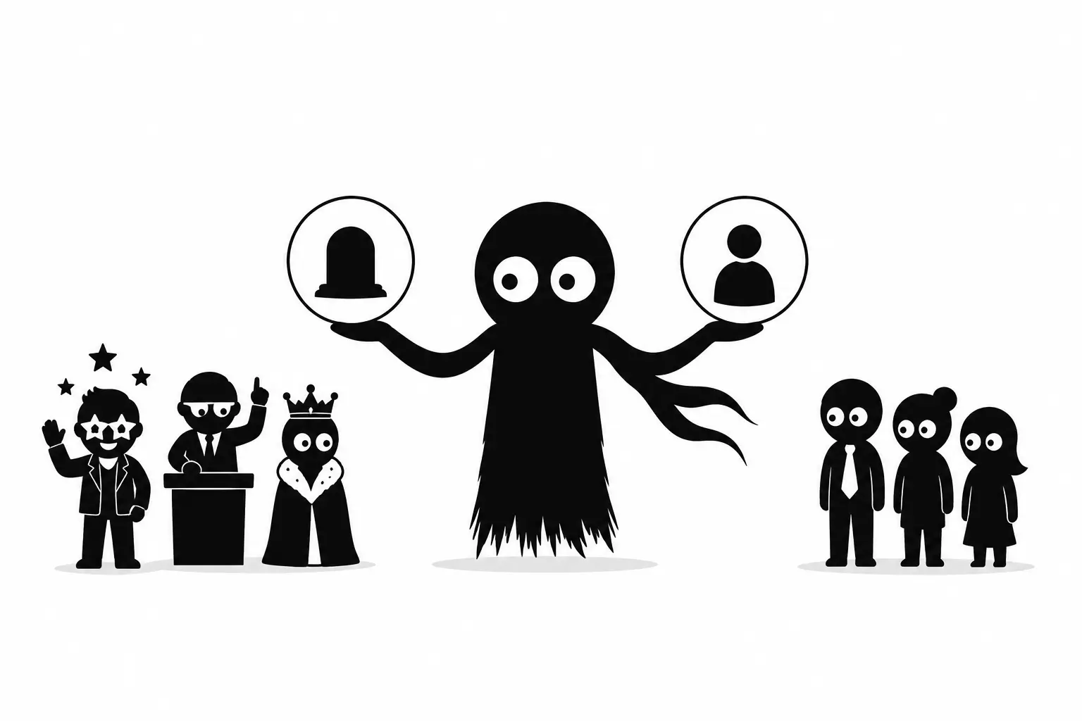 Kiro compare les risques liés aux personnages réels entre figures publiques, personnes privées et personnages décédés dans une scène minimaliste