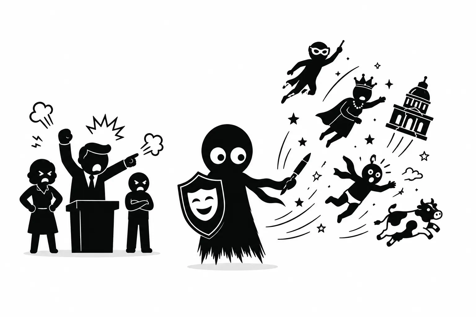Kiro utilise l’humour et la satire comme protection créative face aux critiques et aux figures publiques