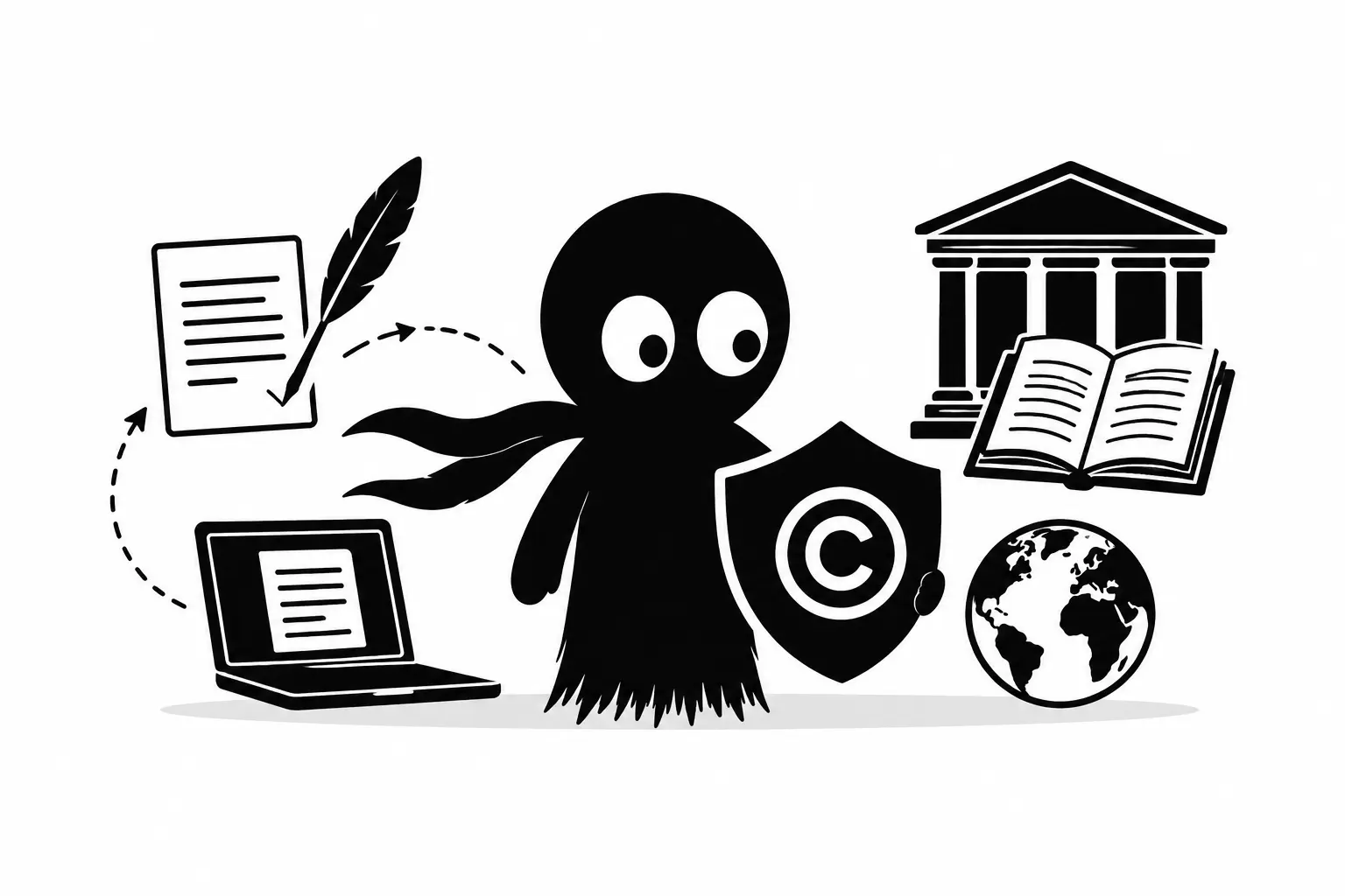 Kiro découvre les différences entre le dépôt légal, le copyright et le droit d’auteur français