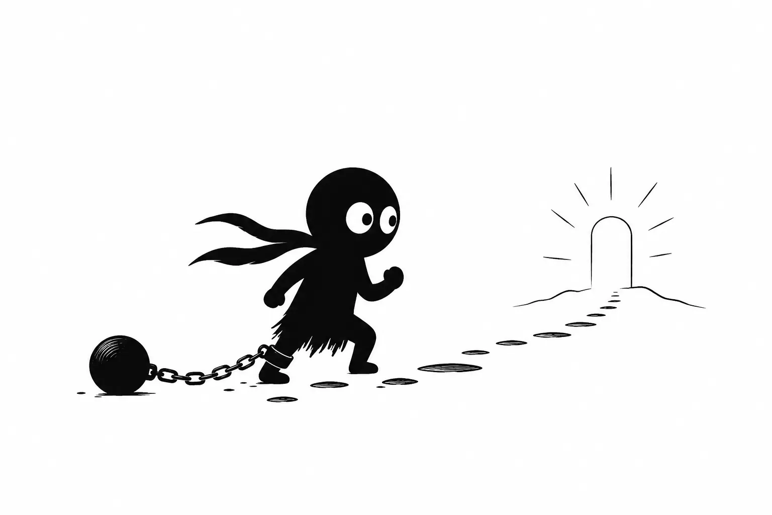 Kiro explore un univers en mouvement où l’action passe avant les explications, symbole de curiosité et de découverte narrative minimaliste sur fond blanc