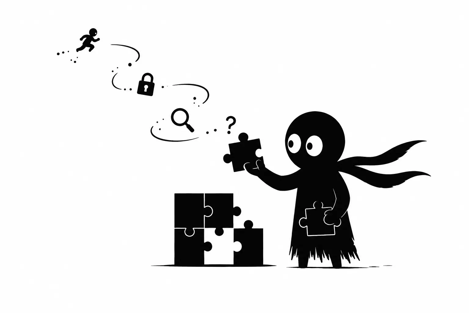 Kiro assemble des pièces de puzzle tout en suivant un chemin d’indices et de mystère