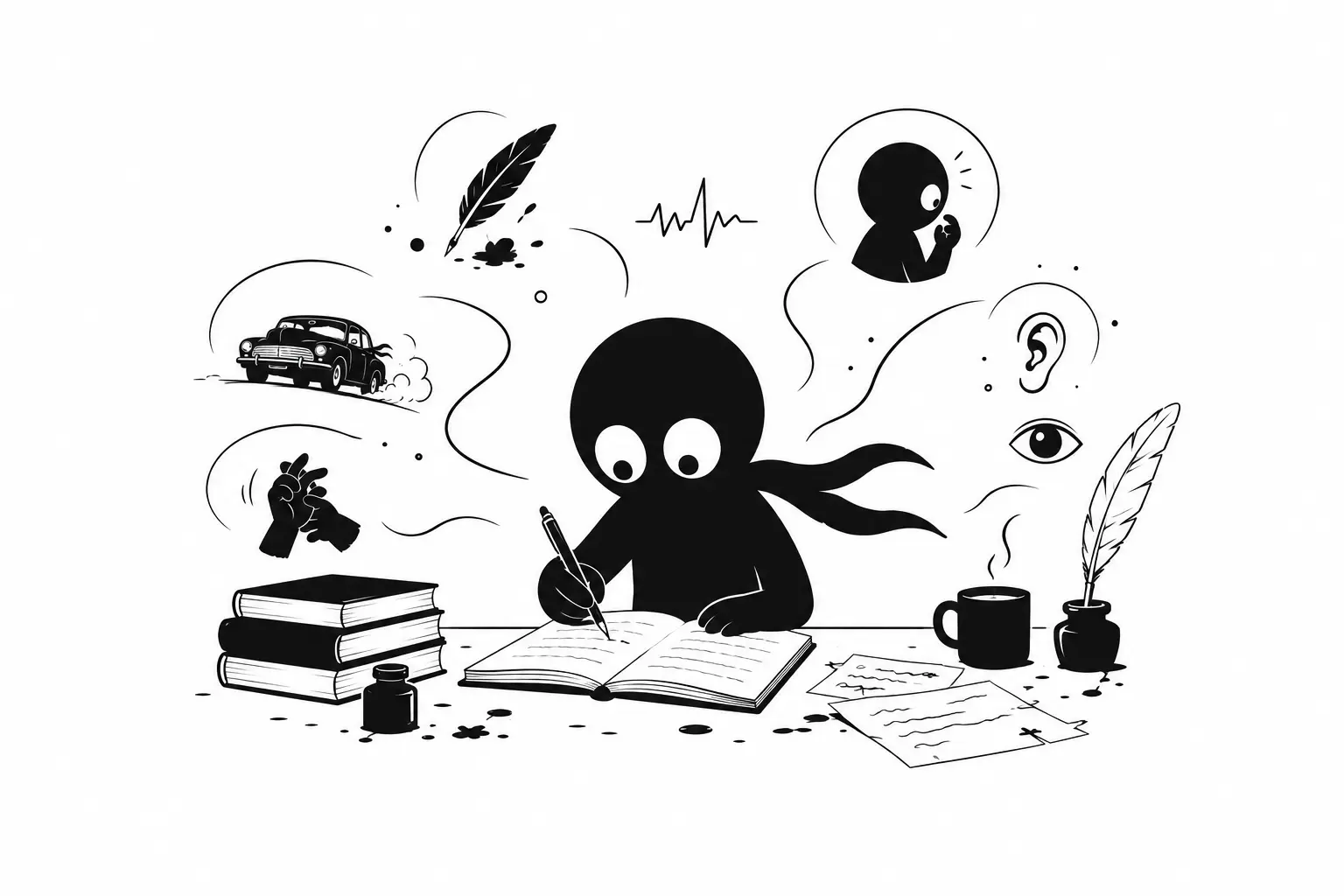 Kiro explore le pouvoir des détails sensoriels et du rythme narratif dans une scène d’écriture créative minimaliste