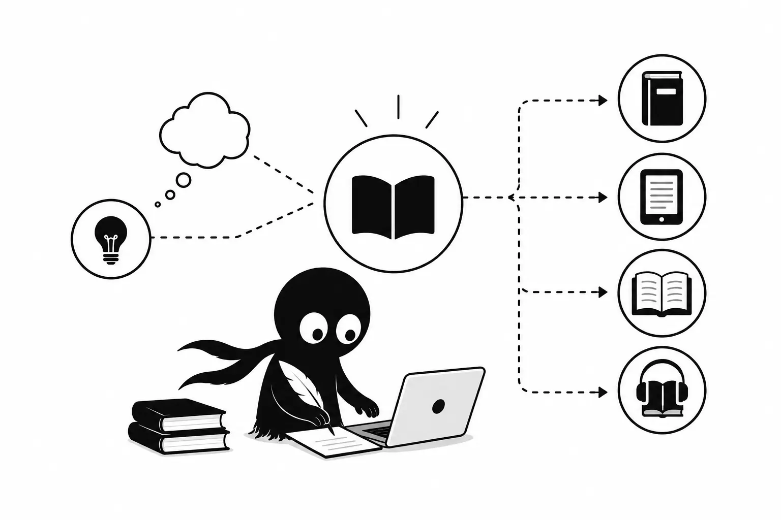 Kiro crée une fiche œuvre littéraire et relie un livre à ses différentes éditions physiques et numériques