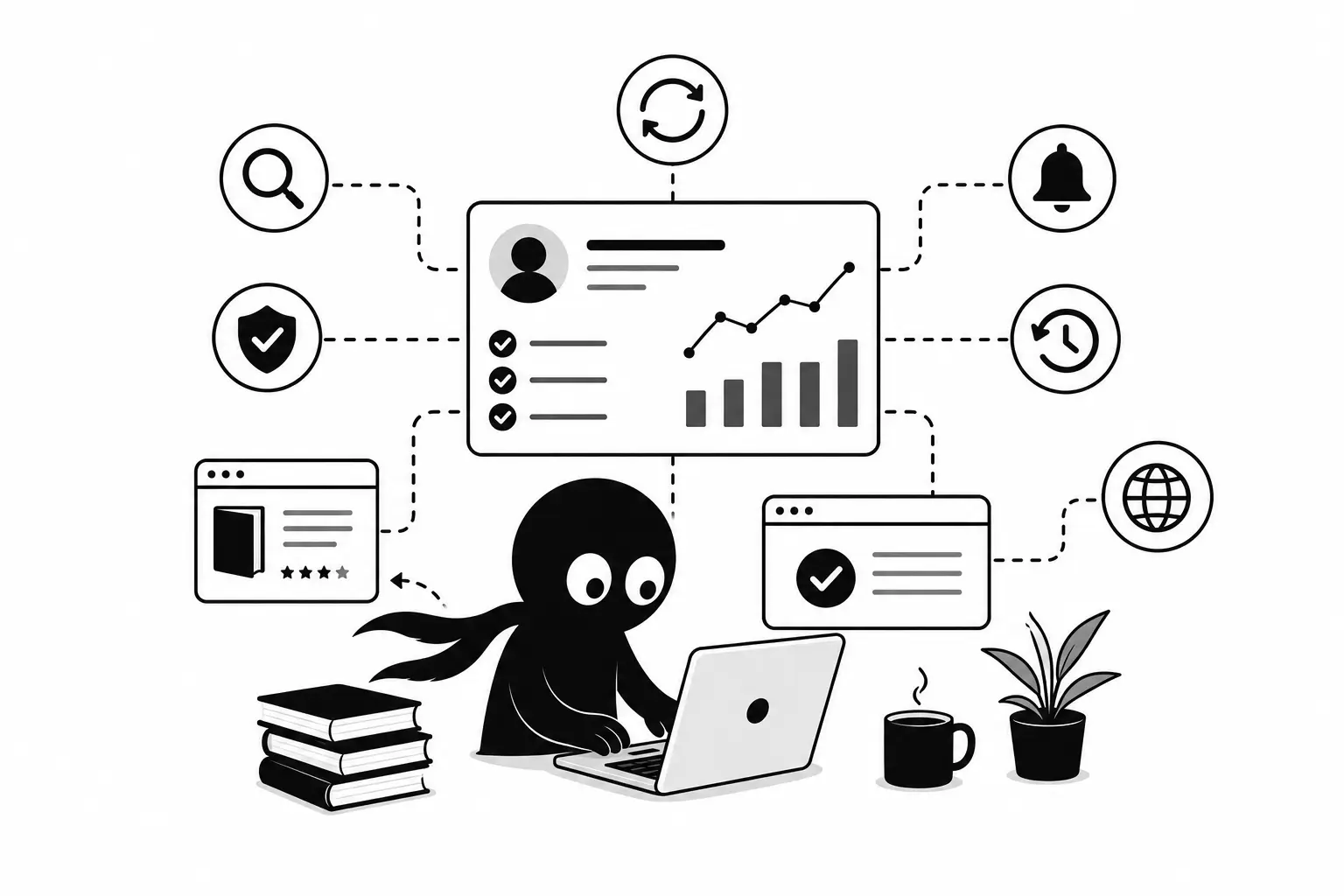 Kiro surveille et met à jour ses fiches Wikidata pour améliorer la visibilité de son profil d’auteur dans les moteurs de recherche