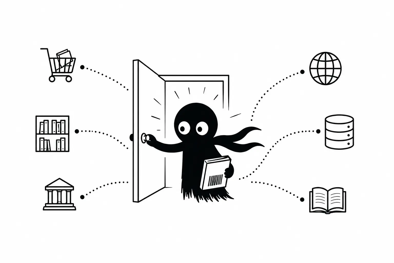 Kiro ouvre la porte du référencement littéraire avec un livre identifié par un ISBN relié aux bibliothèques et bases de données