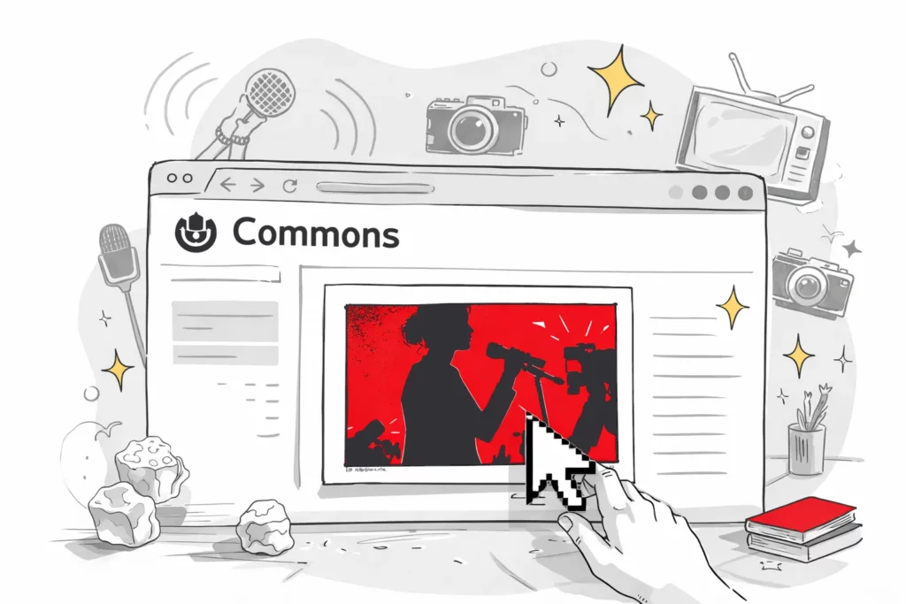 Illustration de Wikimedia Commons utilisé pour diffuser des contenus multimédias et améliorer la visibilité en ligne