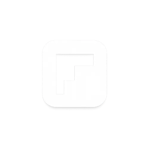 Icône Flipboard minimaliste style moderne