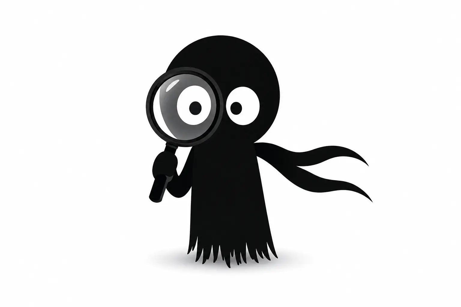 Kiro, petit personnage noir minimaliste, analyse et organise un document avec des notes, métadonnées et instantanés dans un espace créatif épuré sur fond blanc.