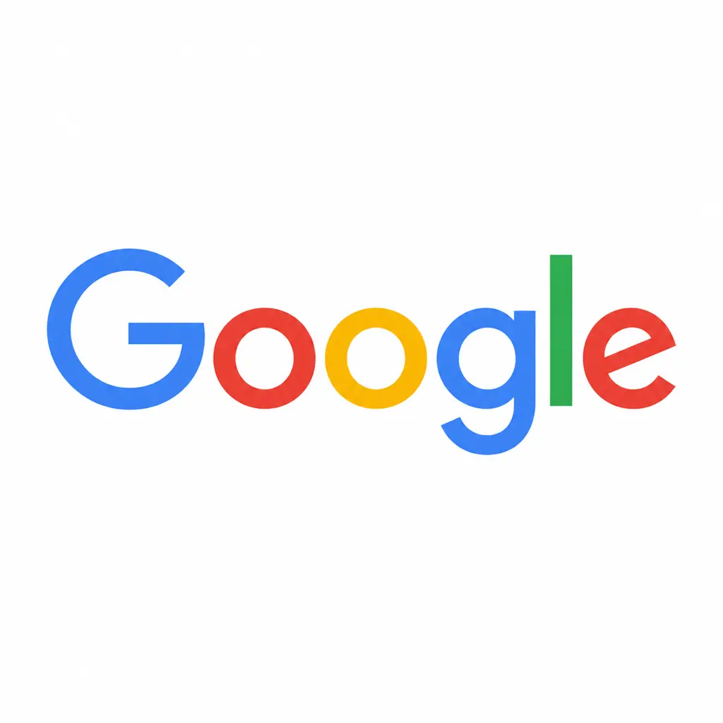 Logo officiel de Google avec ses lettres multicolores sur fond blanc.